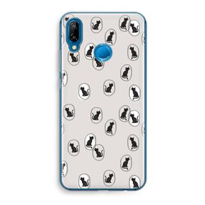 CaseCompany Miauw: Huawei P20 Lite Transparant Hoesje
