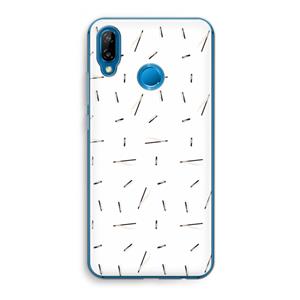 CaseCompany Hipster stripes: Huawei P20 Lite Transparant Hoesje