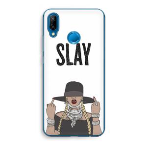 CaseCompany Slay All Day: Huawei P20 Lite Transparant Hoesje