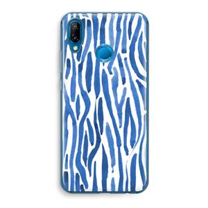 CaseCompany Blauwe nerven: Huawei P20 Lite Transparant Hoesje