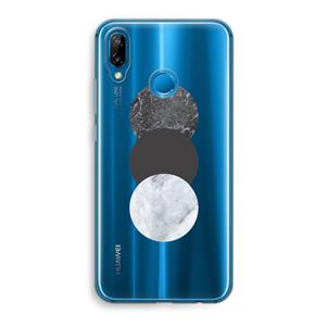 CaseCompany Marmeren cirkels: Huawei P20 Lite Transparant Hoesje