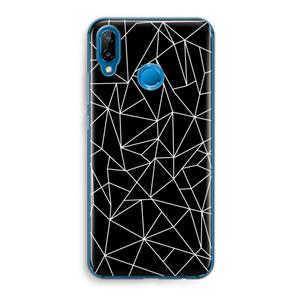 CaseCompany Geometrische lijnen wit: Huawei P20 Lite Transparant Hoesje