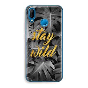CaseCompany Stay wild: Huawei P20 Lite Transparant Hoesje