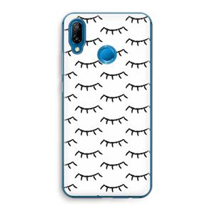 CaseCompany Wimpers: Huawei P20 Lite Transparant Hoesje