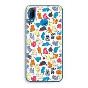 CaseCompany Kleurrijke katten: Huawei P20 Lite Transparant Hoesje