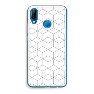 CaseCompany Zwart-witte kubussen: Huawei P20 Lite Transparant Hoesje