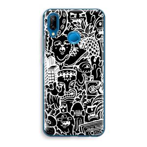CaseCompany Vexx Black Mixtape: Huawei P20 Lite Transparant Hoesje