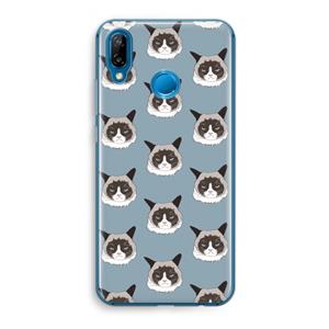 CaseCompany It's a Purrr Case: Huawei P20 Lite Transparant Hoesje