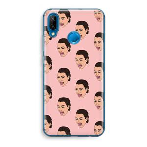 CaseCompany Ugly Cry Call: Huawei P20 Lite Transparant Hoesje