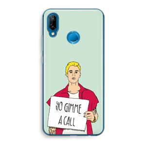 CaseCompany Gimme a call: Huawei P20 Lite Transparant Hoesje