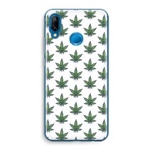 CaseCompany Weed: Huawei P20 Lite Transparant Hoesje