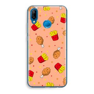 CaseCompany Chicken 'n Fries: Huawei P20 Lite Transparant Hoesje
