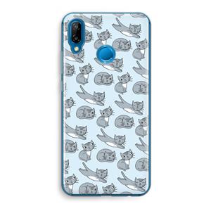 CaseCompany Poezen: Huawei P20 Lite Transparant Hoesje
