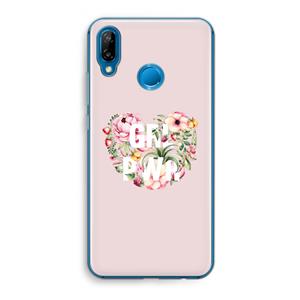 CaseCompany GRL PWR Flower: Huawei P20 Lite Transparant Hoesje