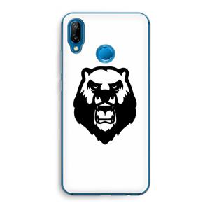 CaseCompany Angry Bear (white): Huawei P20 Lite Transparant Hoesje