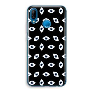 CaseCompany Eyes pattern: Huawei P20 Lite Transparant Hoesje