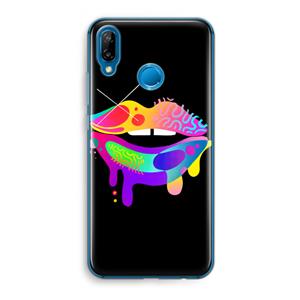 CaseCompany Lip Palette: Huawei P20 Lite Transparant Hoesje