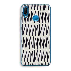 CaseCompany Marrakech Zigzag: Huawei P20 Lite Transparant Hoesje