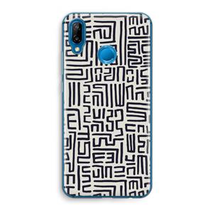 CaseCompany Moroccan Print: Huawei P20 Lite Transparant Hoesje