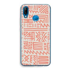CaseCompany Marrakech Pink: Huawei P20 Lite Transparant Hoesje