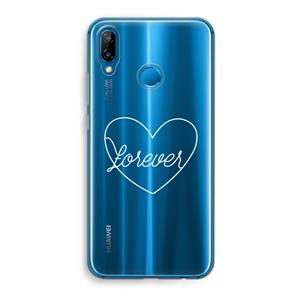 CaseCompany Forever heart pastel: Huawei P20 Lite Transparant Hoesje