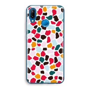 CaseCompany Colored Giraffe: Huawei P20 Lite Transparant Hoesje
