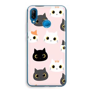 CaseCompany Katten: Huawei P20 Lite Transparant Hoesje