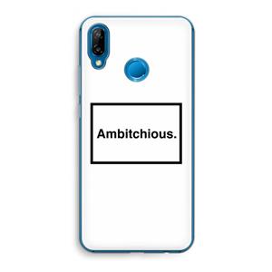 CaseCompany Ambitchious: Huawei P20 Lite Transparant Hoesje