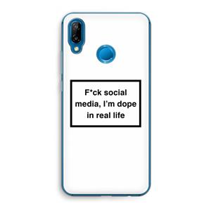 CaseCompany I'm dope: Huawei P20 Lite Transparant Hoesje