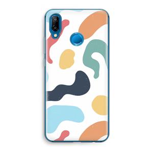 CaseCompany Memphis Shapes Blue: Huawei P20 Lite Transparant Hoesje