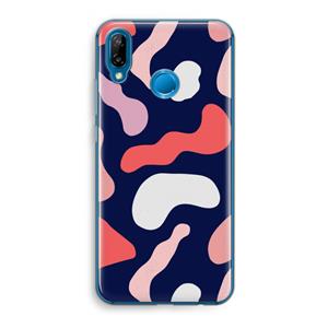 CaseCompany Memphis Shapes Pink: Huawei P20 Lite Transparant Hoesje