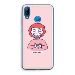 CaseCompany Hartje: Huawei P20 Lite Transparant Hoesje