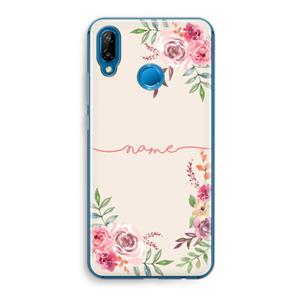 CaseCompany Rozen: Huawei P20 Lite Transparant Hoesje