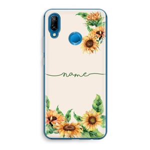 CaseCompany Zonnebloemen: Huawei P20 Lite Transparant Hoesje