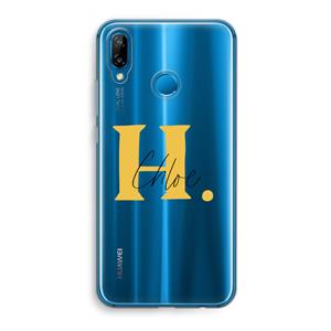 CaseCompany Amber Script: Huawei P20 Lite Transparant Hoesje