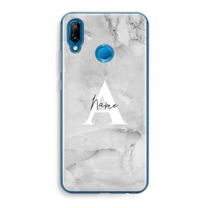 CaseCompany Ivory Marble: Huawei P20 Lite Transparant Hoesje