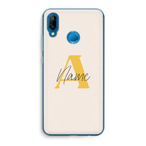 CaseCompany Amber Script: Huawei P20 Lite Transparant Hoesje