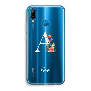 CaseCompany Pink Bouquet: Huawei P20 Lite Transparant Hoesje