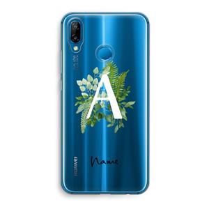 CaseCompany Green Brush: Huawei P20 Lite Transparant Hoesje