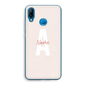 CaseCompany Strawberry Milkshake: Huawei P20 Lite Transparant Hoesje