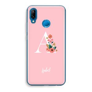 CaseCompany Pink Bouquet: Huawei P20 Lite Transparant Hoesje