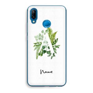 CaseCompany Green Brush: Huawei P20 Lite Transparant Hoesje