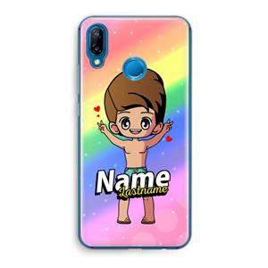 CaseCompany Chibi Maker man: Huawei P20 Lite Transparant Hoesje
