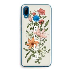 CaseCompany Hello bloemen: Huawei P20 Lite Transparant Hoesje