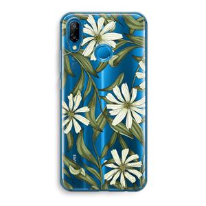 CaseCompany Wit bloemenpatroon: Huawei P20 Lite Transparant Hoesje