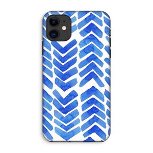 CaseCompany Blauwe pijlen: iPhone 11 Tough Case