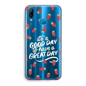 CaseCompany Don't forget to have a great day: Huawei P20 Lite Transparant Hoesje