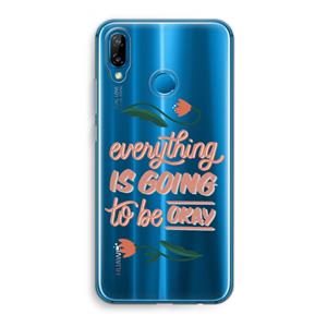CaseCompany Optimistic flower girl: Huawei P20 Lite Transparant Hoesje