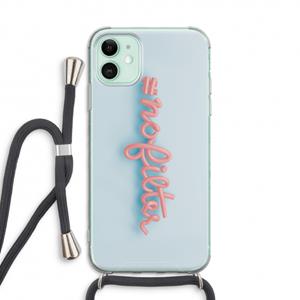 CaseCompany nofilter: iPhone 11 Transparant Hoesje met koord