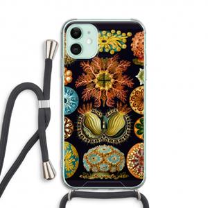 CaseCompany Haeckel Ascidiae: iPhone 11 Transparant Hoesje met koord